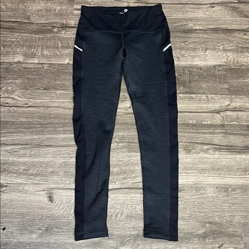 90 Degree By Reflex Charcoal and Black Leggings